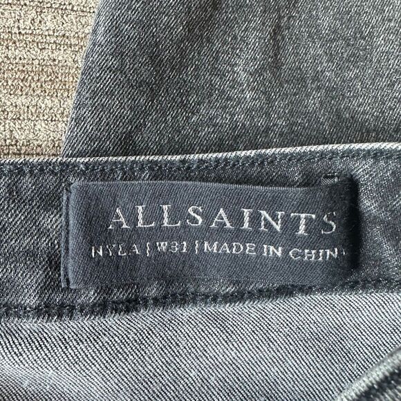 All Saints Nyla jeans 31 black - Picture 3 of 9